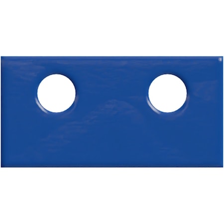 Ekena Millwork Premium Barn Door Flat Track Connecting Plate, Blue Ribbon GB6001CBR